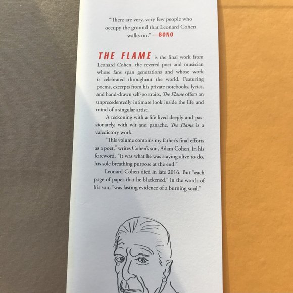 The Flame: Poems Notebooks Lyrics Drawings -- Leonard Cohen - Picture 2 of 7